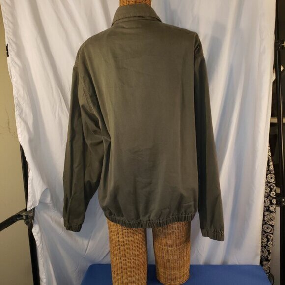 Eddie Bauer Men's M Green Casual Lightweight Bomber Jacket - Picture 3 of 5